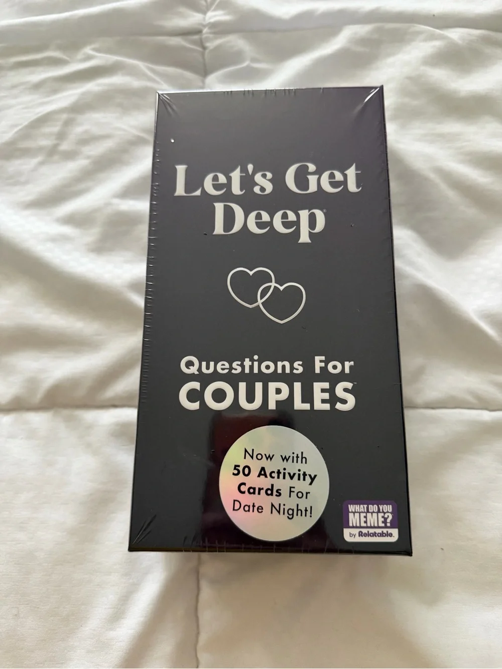 Let's Get Deep Questions for Couples Card Game -